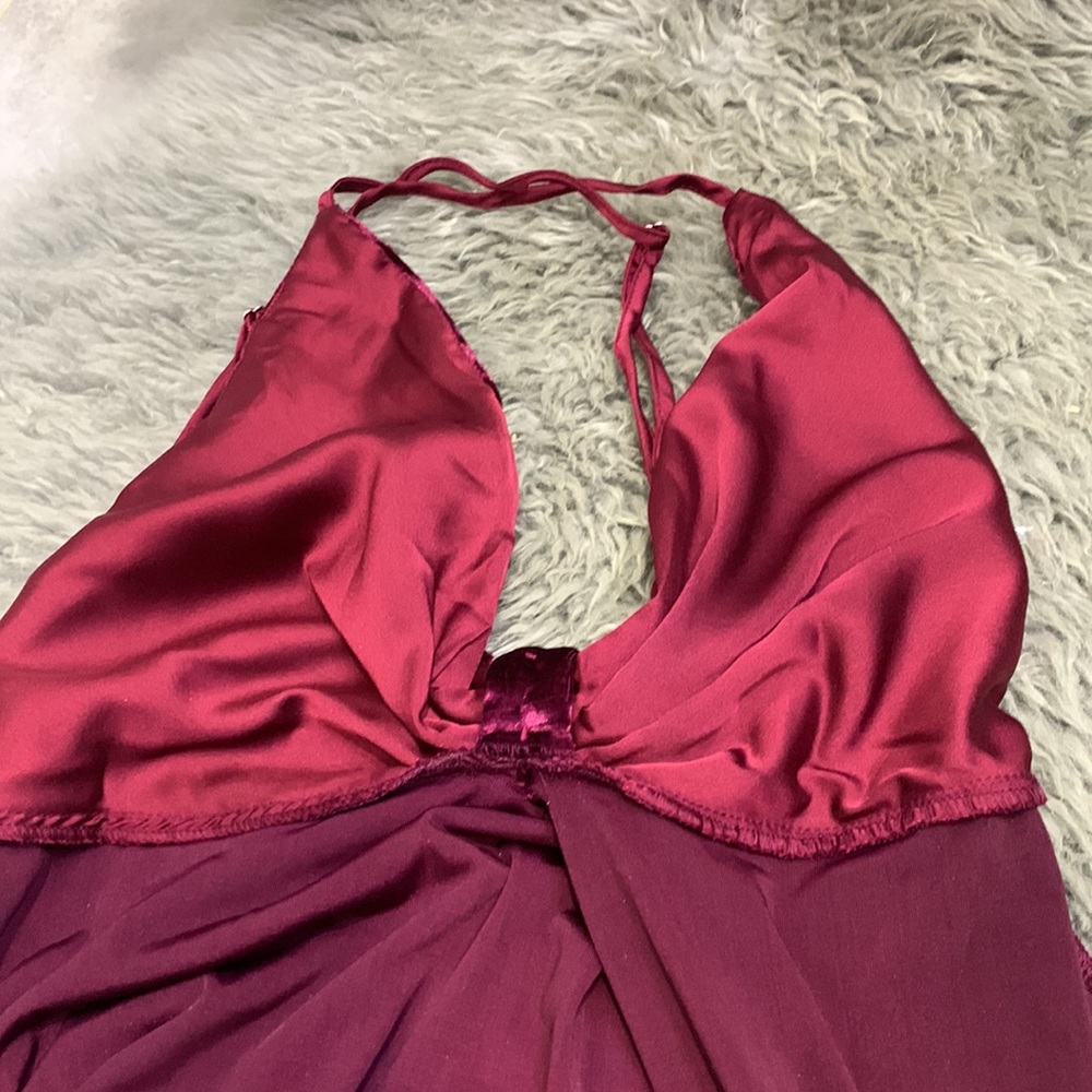 NWOT🌸Super Cute Crashed Velvet Spaghetti Straps Mini Dress - Picture 14 of 15